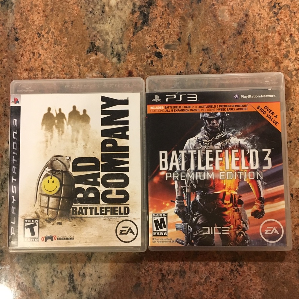 PS3 battlefield video game bundle